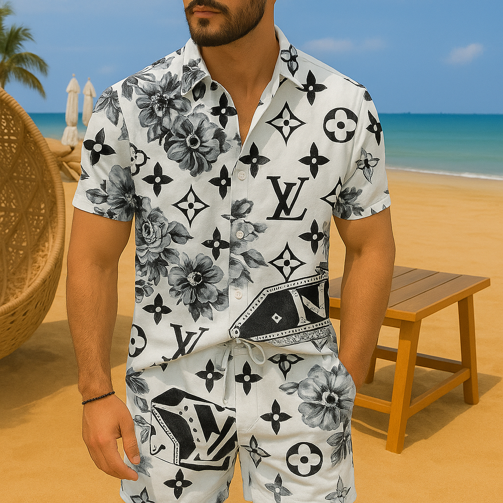 [NEW] Luxury Hawaii Shirt & Short Summer 2025-LX-TSSM102096