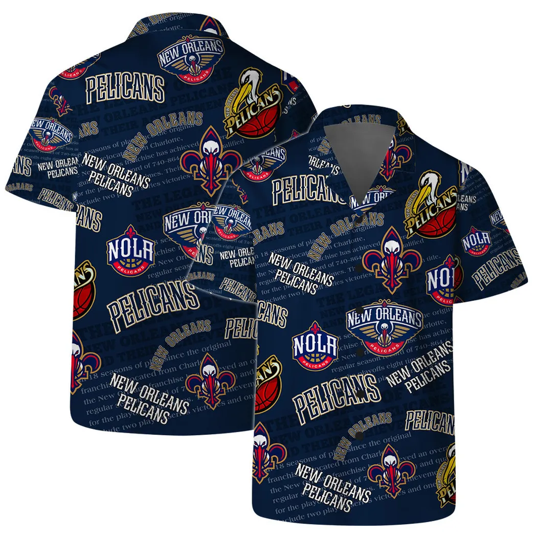 New Orleans Pelicans All-Over Print Hawaiian Shirt – TeeAloha