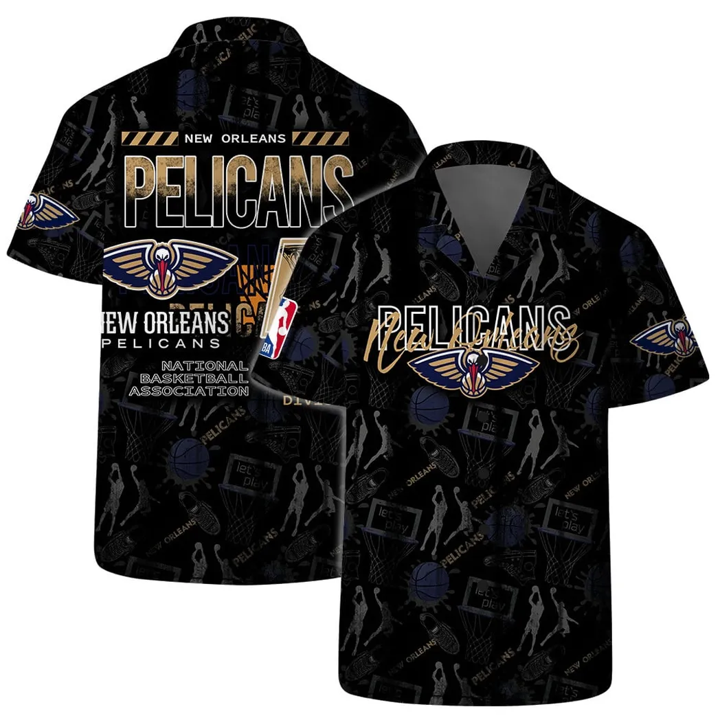 New Orleans Pelicans Court Style Hawaiian Shirt – TeeAloha