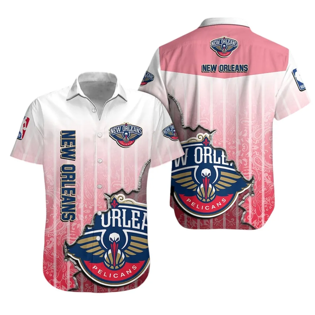 New Orleans Pelicans Elegant Fade Hawaiian Shirt – TeeAloha