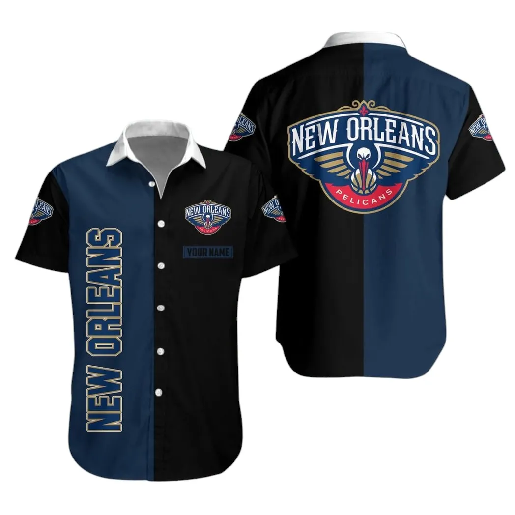 New Orleans Pelicans Split Style Hawaiian Shirt – TeeAloha