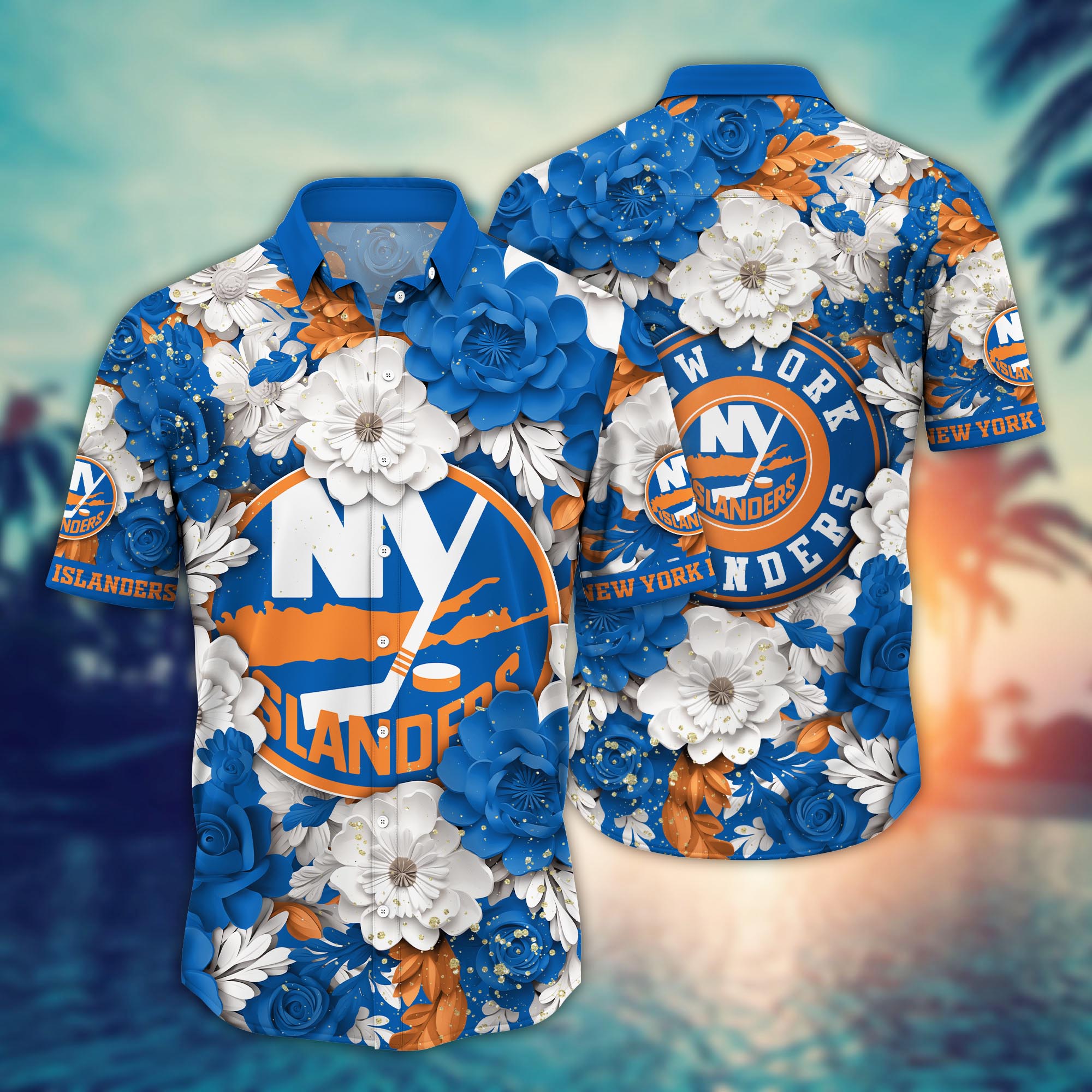 New York Islanders Floral Dream Hawaiian Shirt – TeeAloha