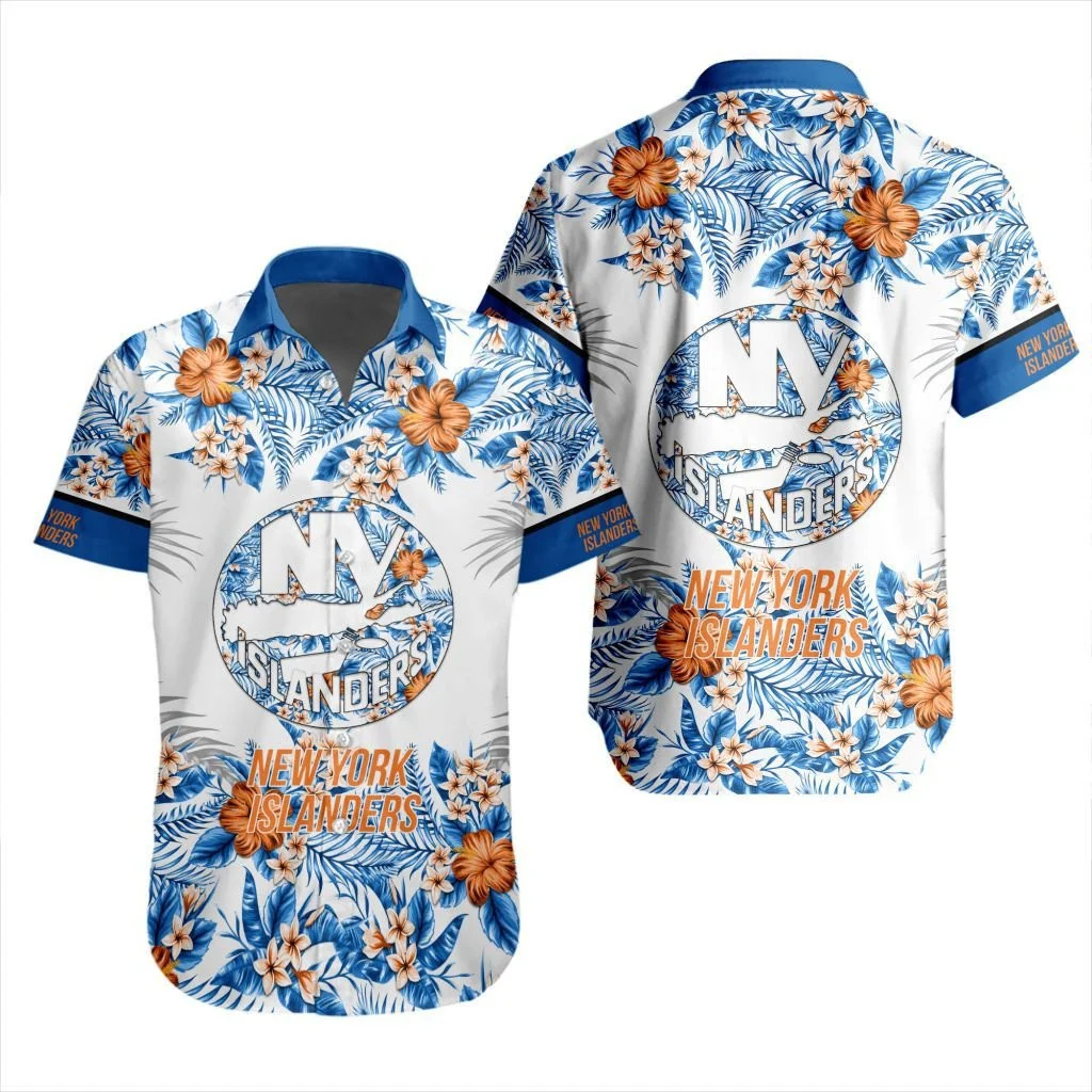 New York Islanders Floral Paradise Hawaiian Shirt – TeeAloha