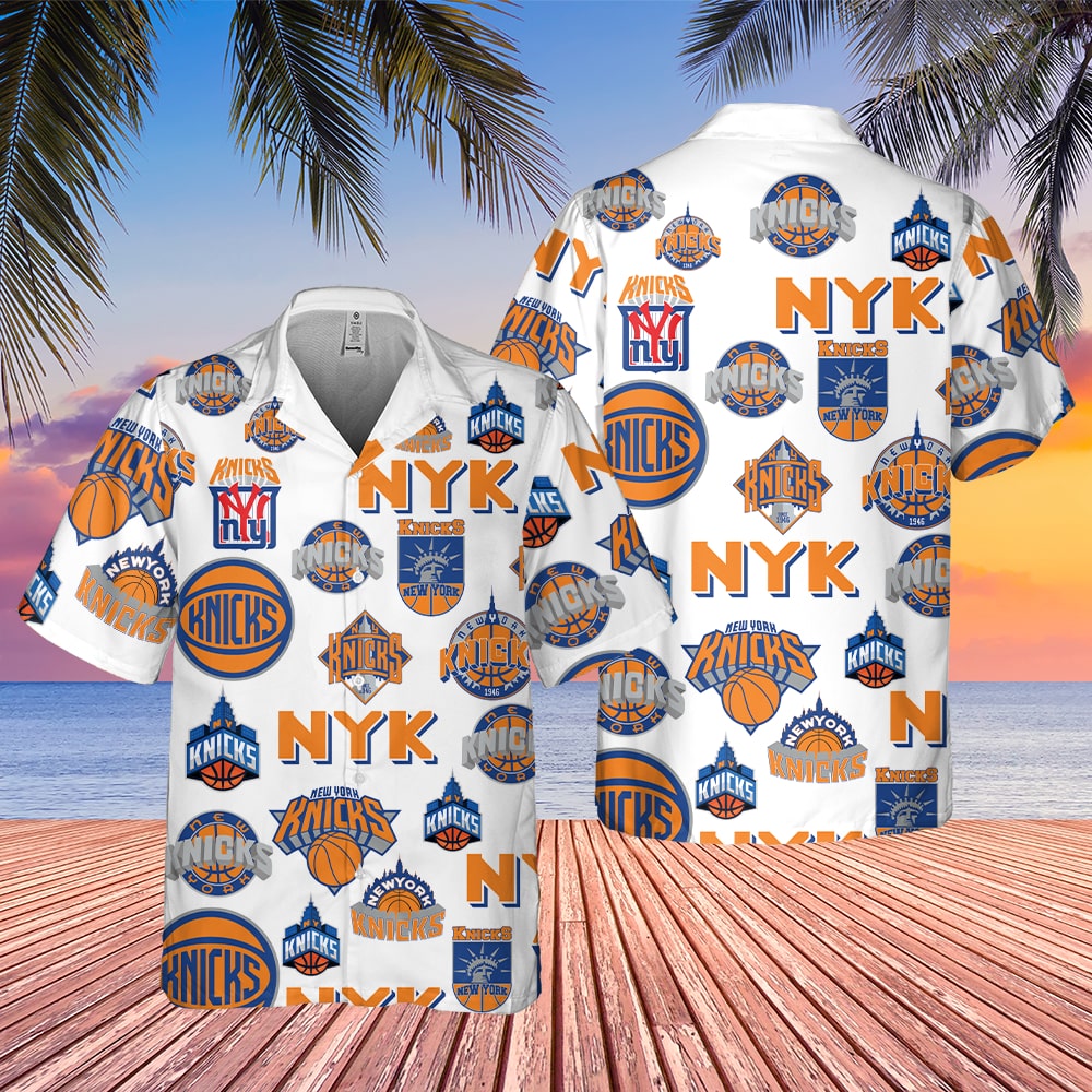 New York Knicks Court Side Hawaiian Shirt – TeeAloha