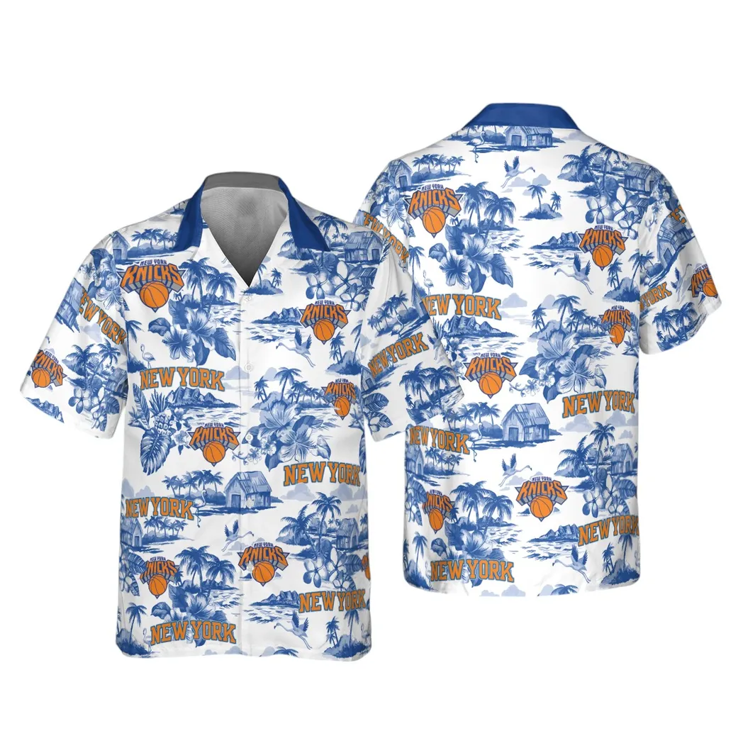 New York Knicks Ocean Breeze Hawaiian Shirt – TeeAloha