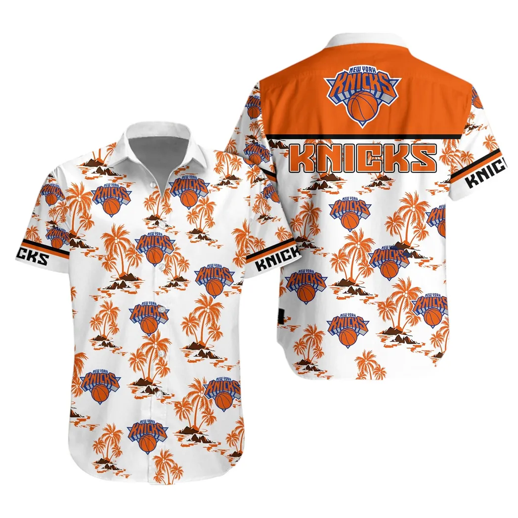 New York Knicks Paradise Hoop Hawaiian Shirt – TeeAloha