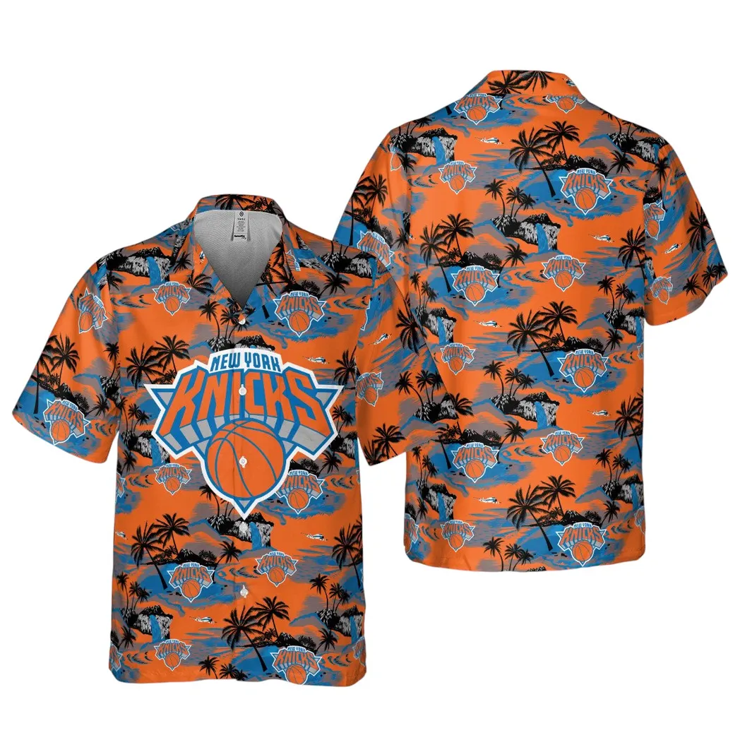 New York Knicks Sunset Shore Hawaiian Shirt – TeeAloha
