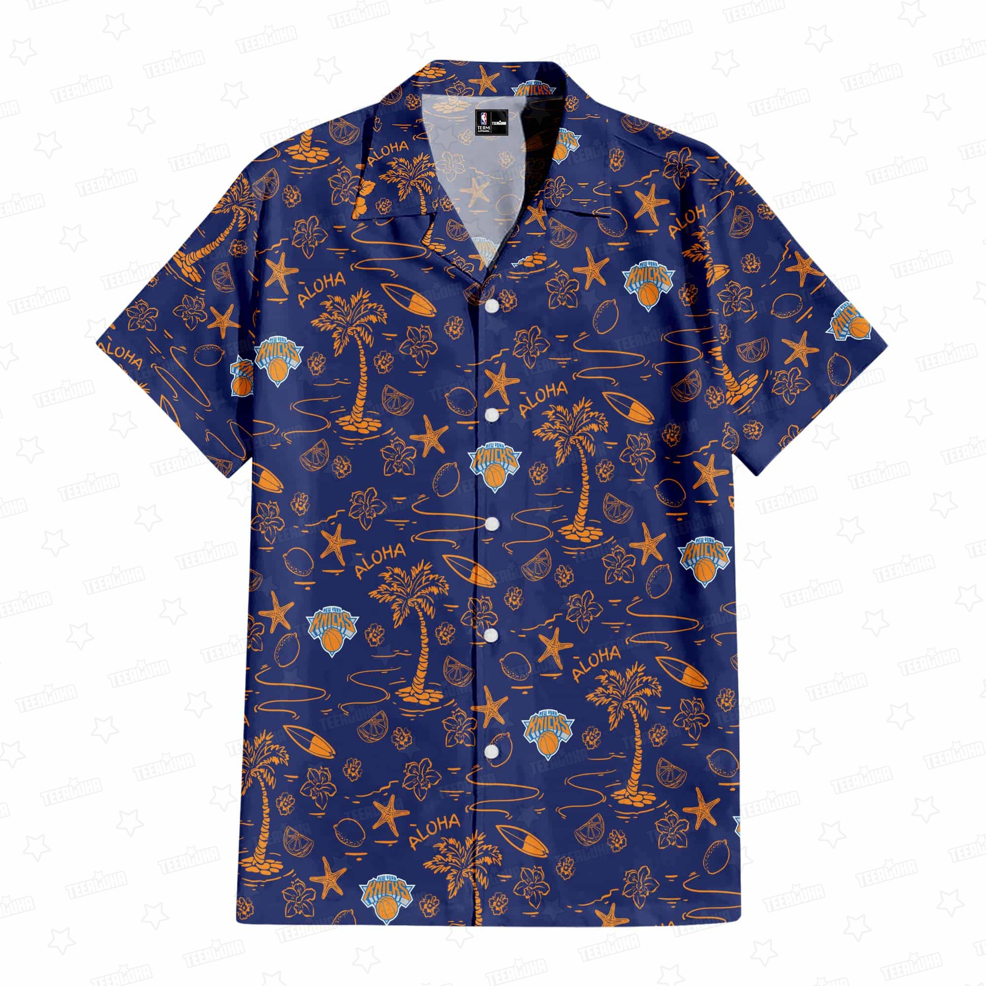 New York Knicks Tropical Breeze Hawaiian Shirt – TeeAloha