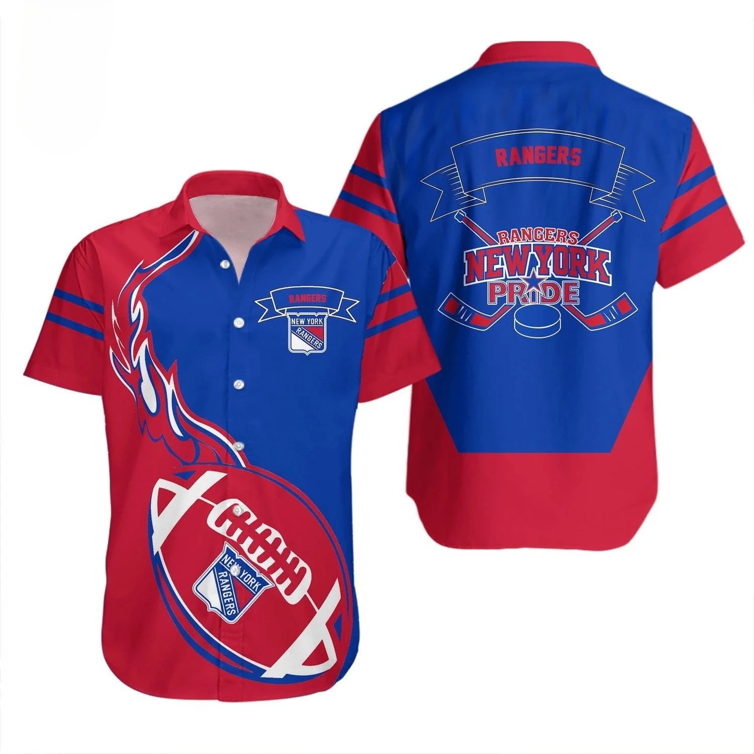 New York Rangers Football Pride Hawaiian Shirt – TeeAloha