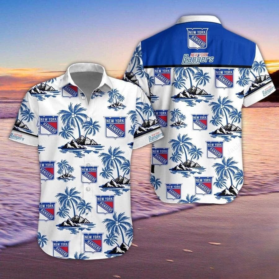 New York Rangers Island Escape Hawaiian Shirt – TeeAloha