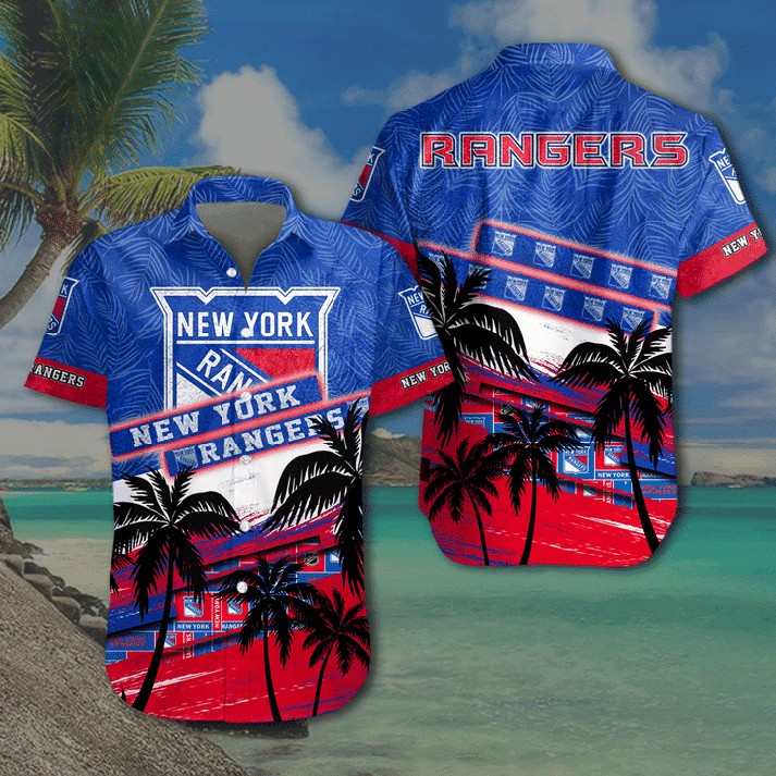 New York Rangers Tropical Paradise Hawaiian Shirt – TeeAloha
