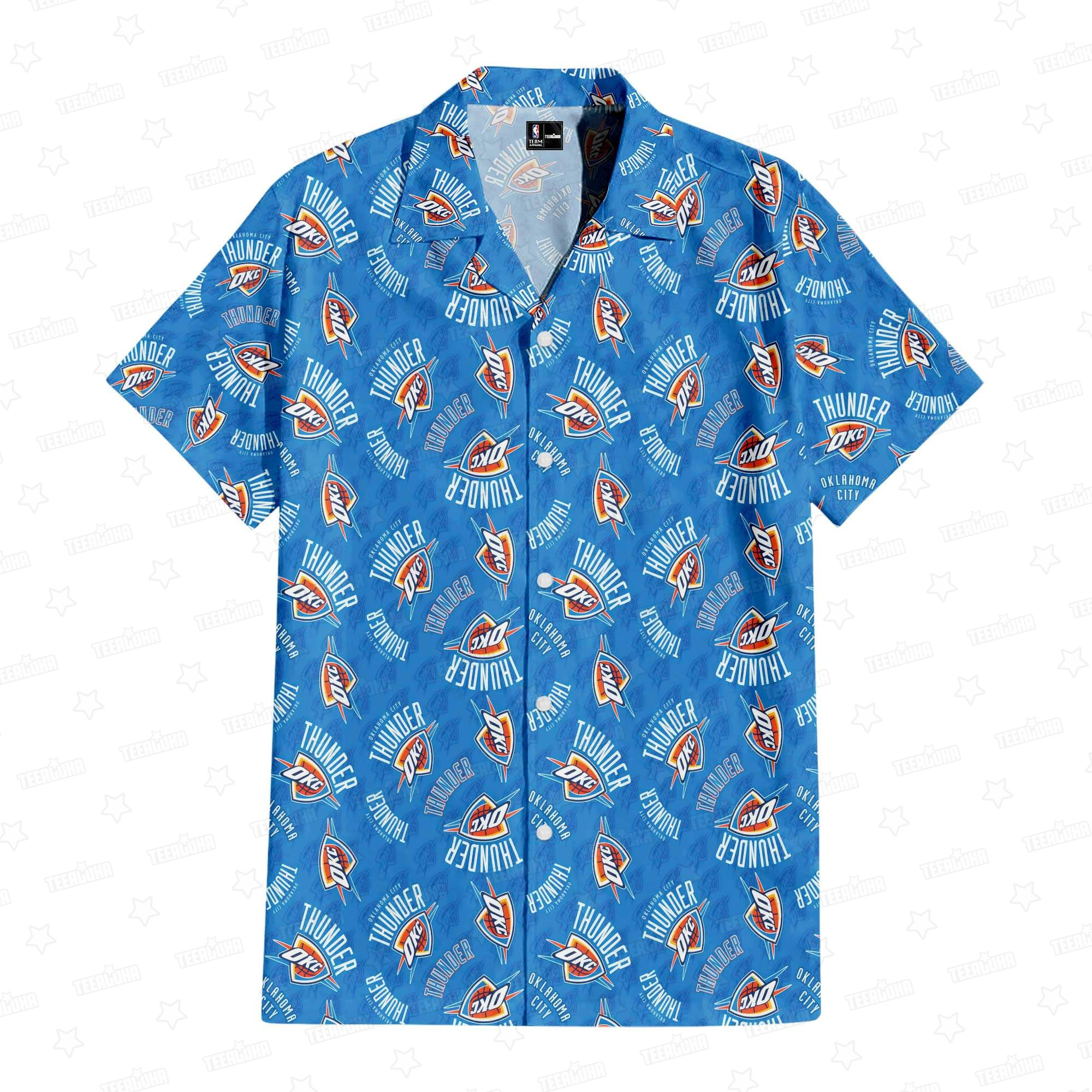 Oklahoma City Thunder Lightning Storm Hawaiian Shirt – TeeAloha