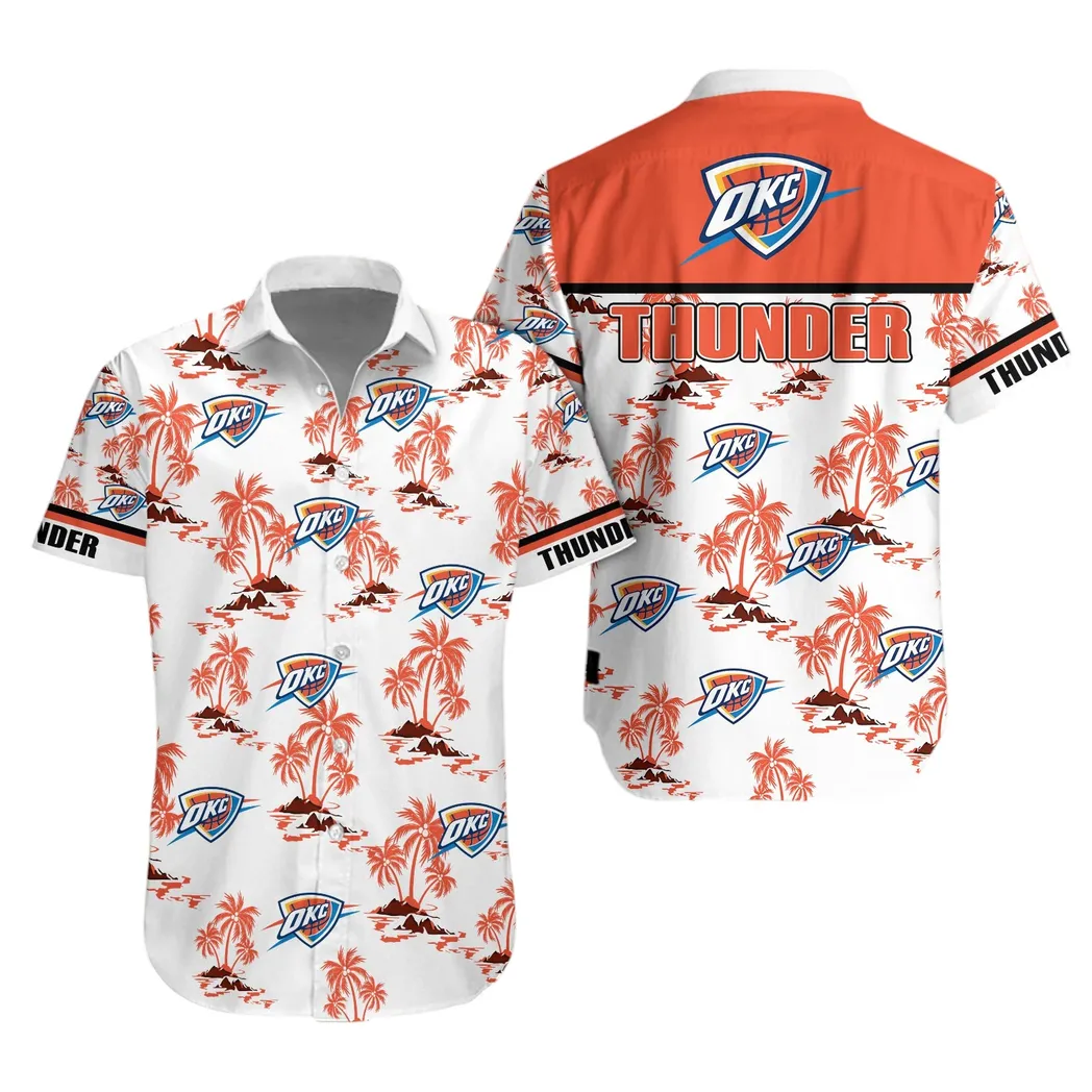 Oklahoma Thunder Tropical Sunset Hawaiian Shirt – TeeAloha