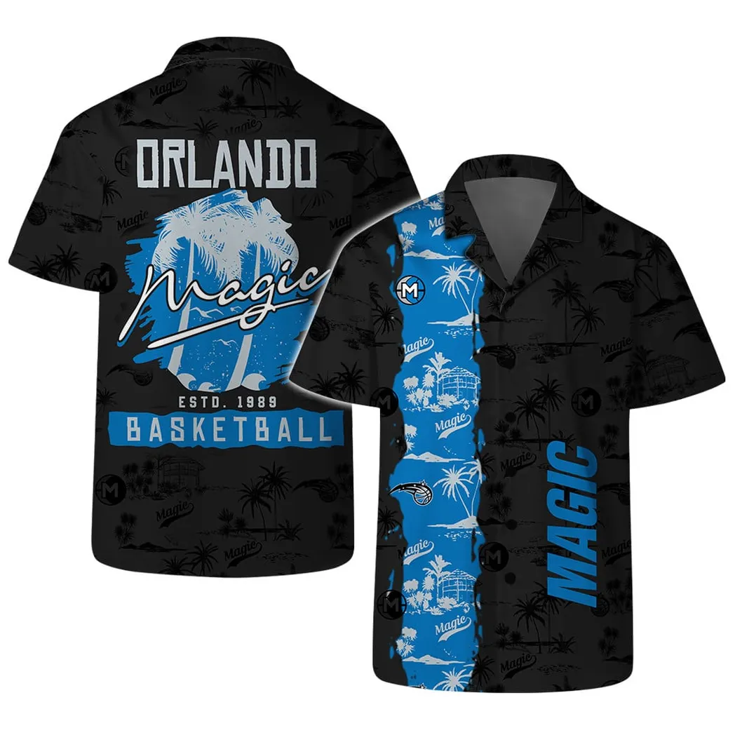 Orlando Magic Midnight Palms Hawaiian Shirt – TeeAloha