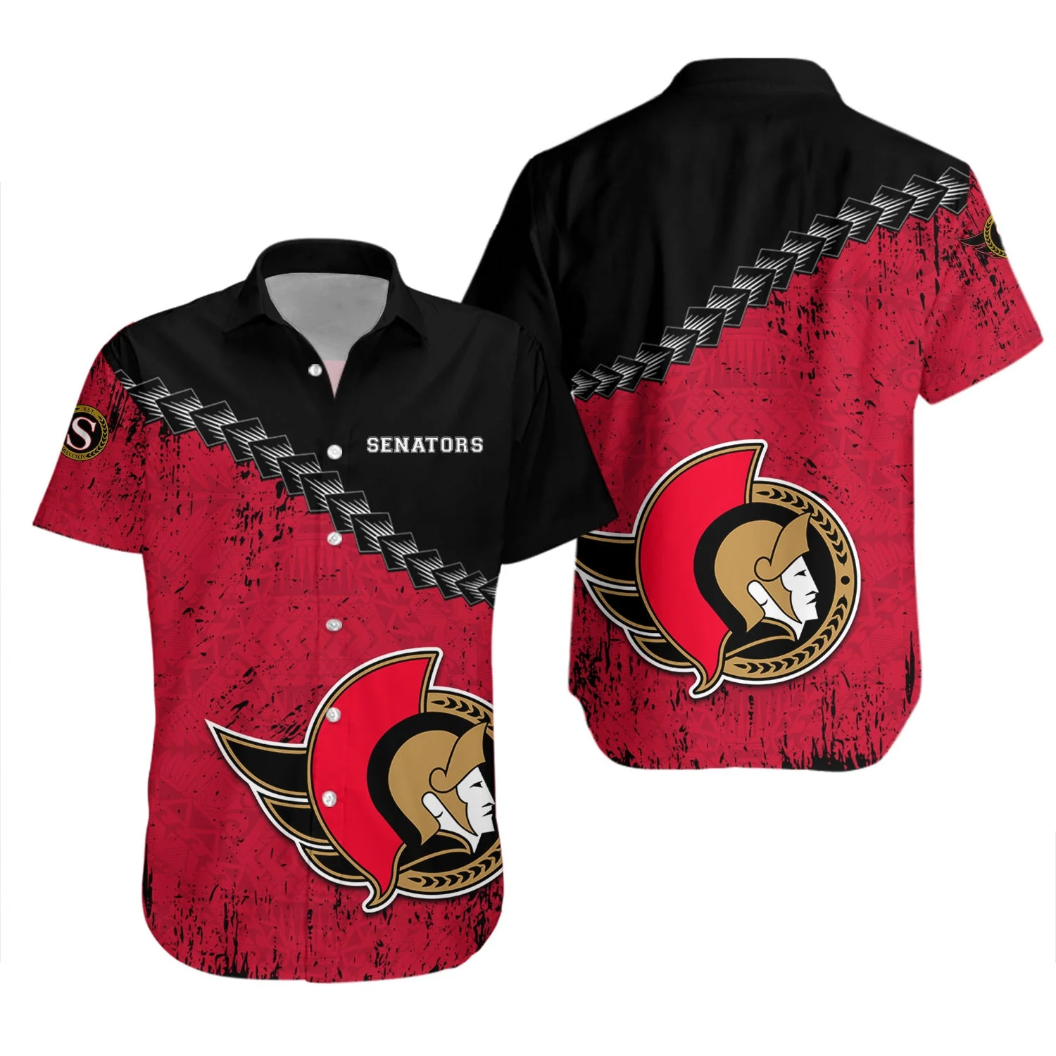 Ottawa Senators Bold Edge Hawaiian Shirt – TeeAloha