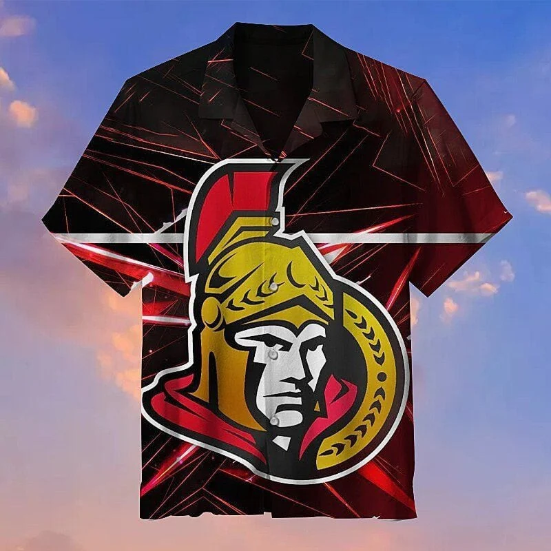 Ottawa Senators Electric Storm Hawaiian Shirt – TeeAloha