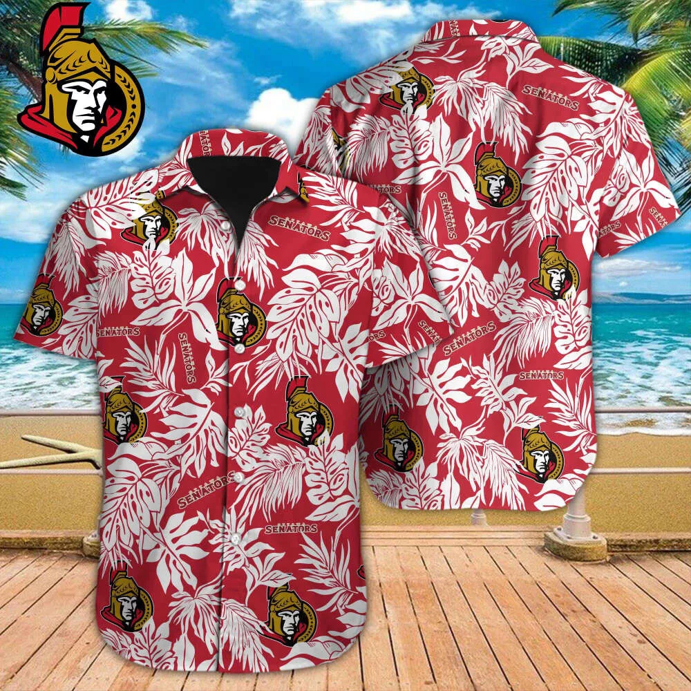 Ottawa Senators Palm Breeze Hawaiian Shirt – TeeAloha