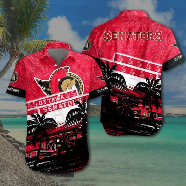 Ottawa Senators Palm Paradise Hawaiian Shirt – TeeAloha