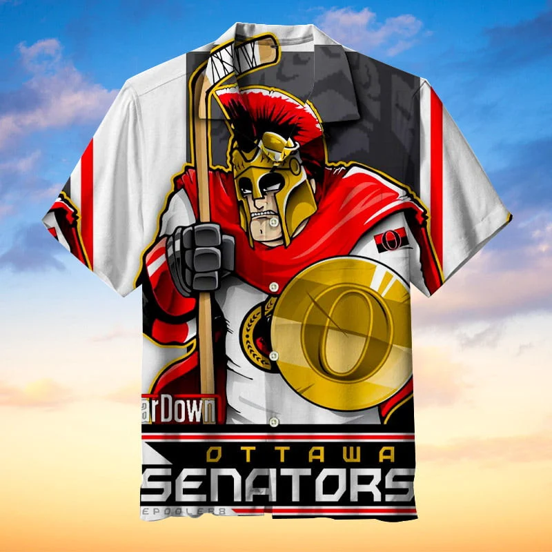 Ottawa Senators Warrior Spirit Hawaiian Shirt – TeeAloha