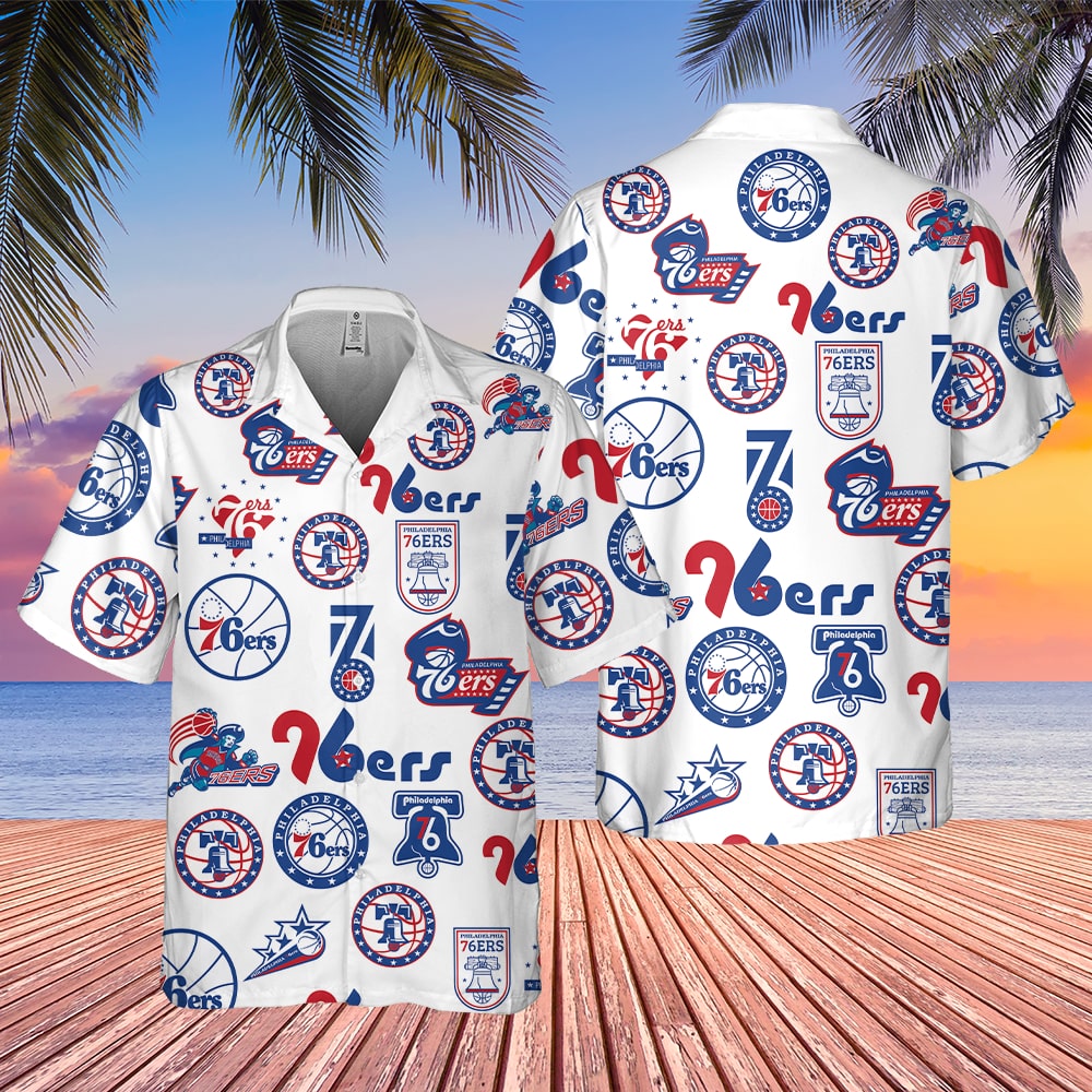 Philadelphia 76ers Classic Logo Collection Hawaiian Shirt – TeeAloha