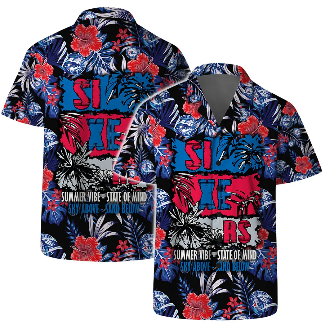 Philadelphia 76ers Summer State of Mind Hawaiian Shirt – TeeAloha