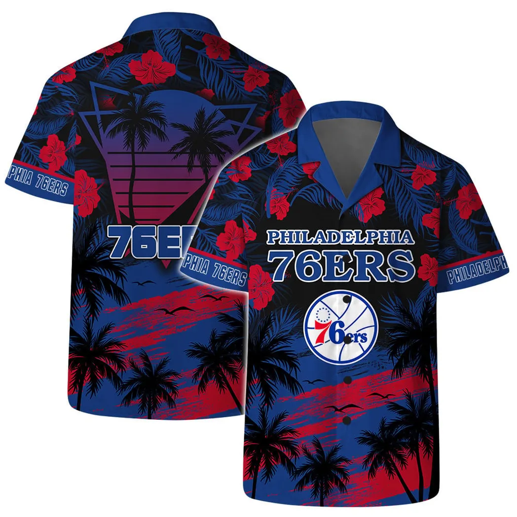 Philadelphia 76ers Sunset Vibes Hawaiian Shirt – TeeAloha