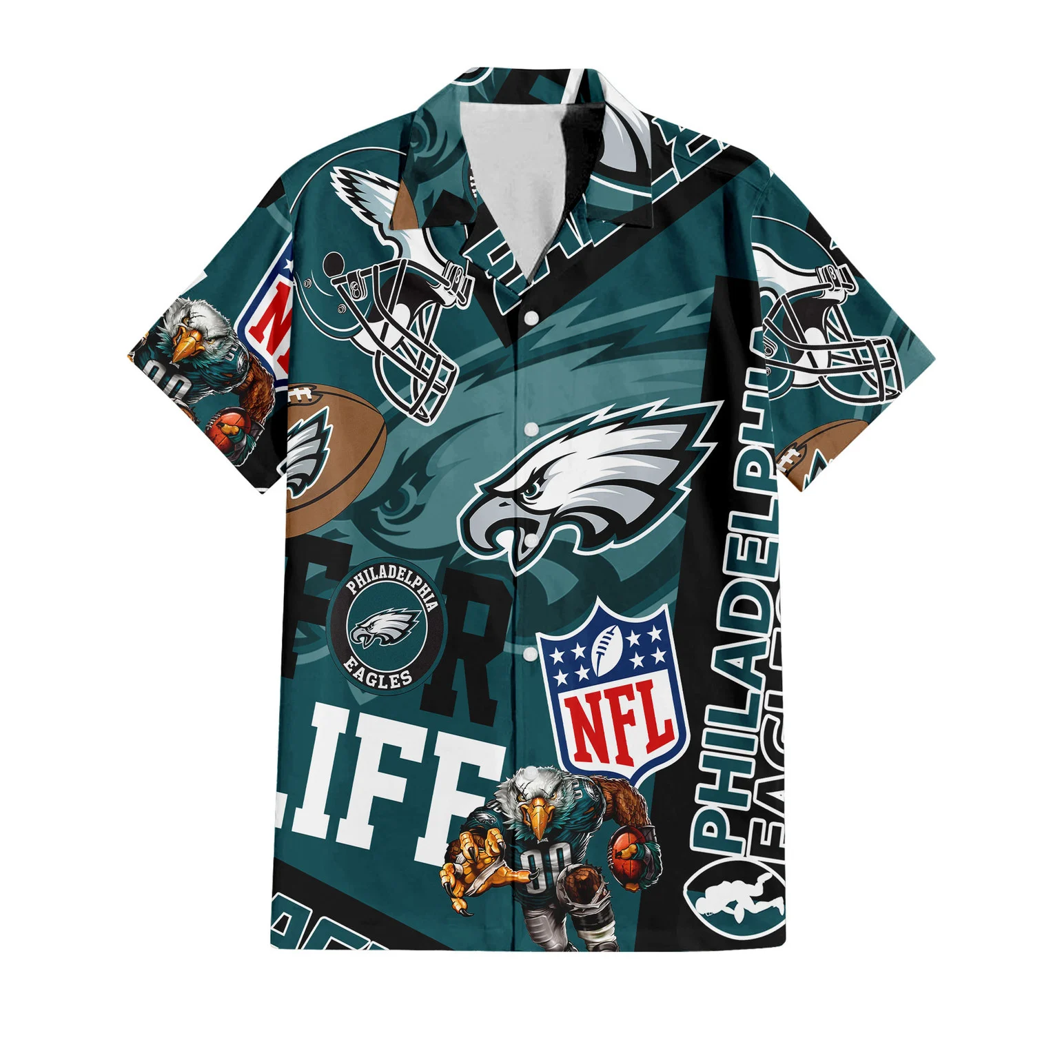 Philadelphia Eagles For Life Hawaiian Shirt – TeeAloha