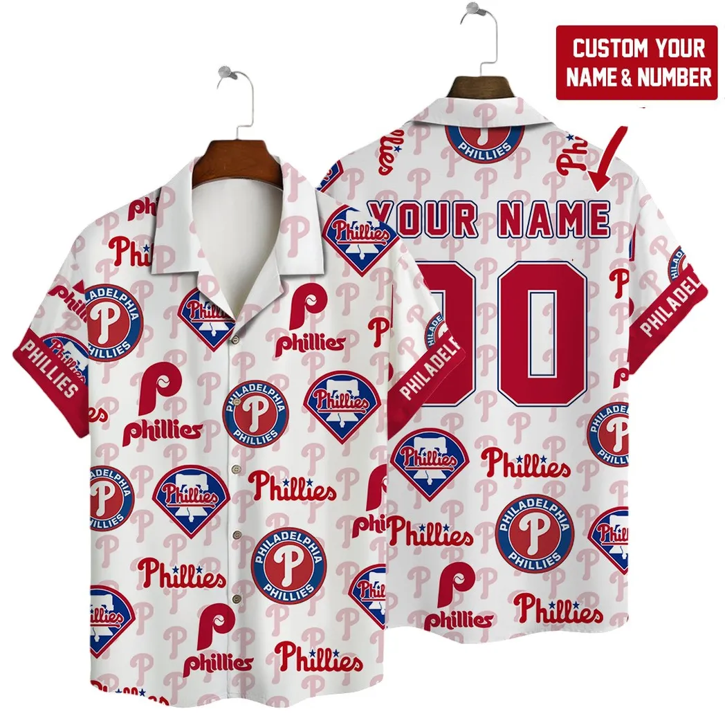 Philadelphia Phillies Custom Logo Hawaiian Shirt – TeeAloha
