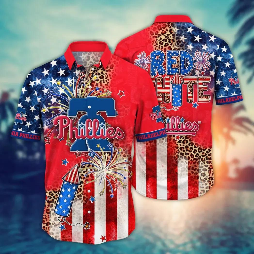 Philadelphia Phillies Patriotic Celebration Hawaiian Shirt – TeeAloha