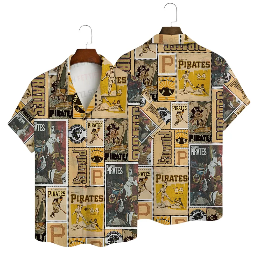 Pittsburgh Pirates Vintage Collage Hawaiian Shirt – TeeAloha