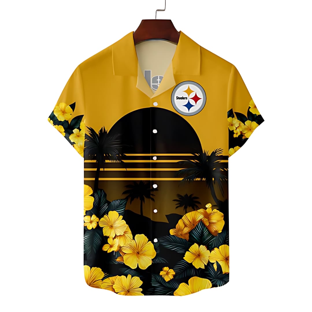 Pittsburgh Steelers Sunset Vibes Hawaiian Shirt – TeeAloha