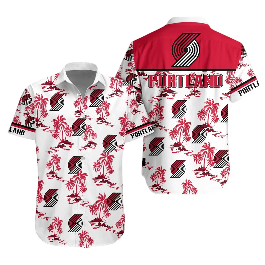 Portland Trail Blazers Tropical Breeze Hawaiian Shirt – TeeAloha