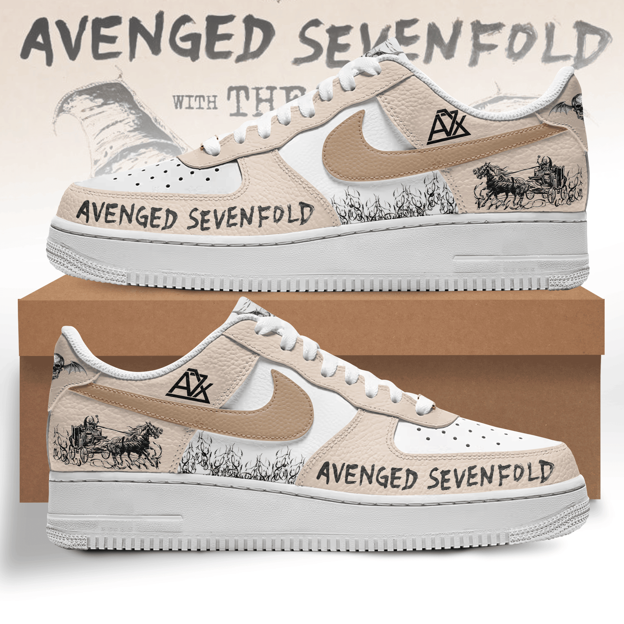 Premium Avenged Sevenfold AF1 Sneaker 106340