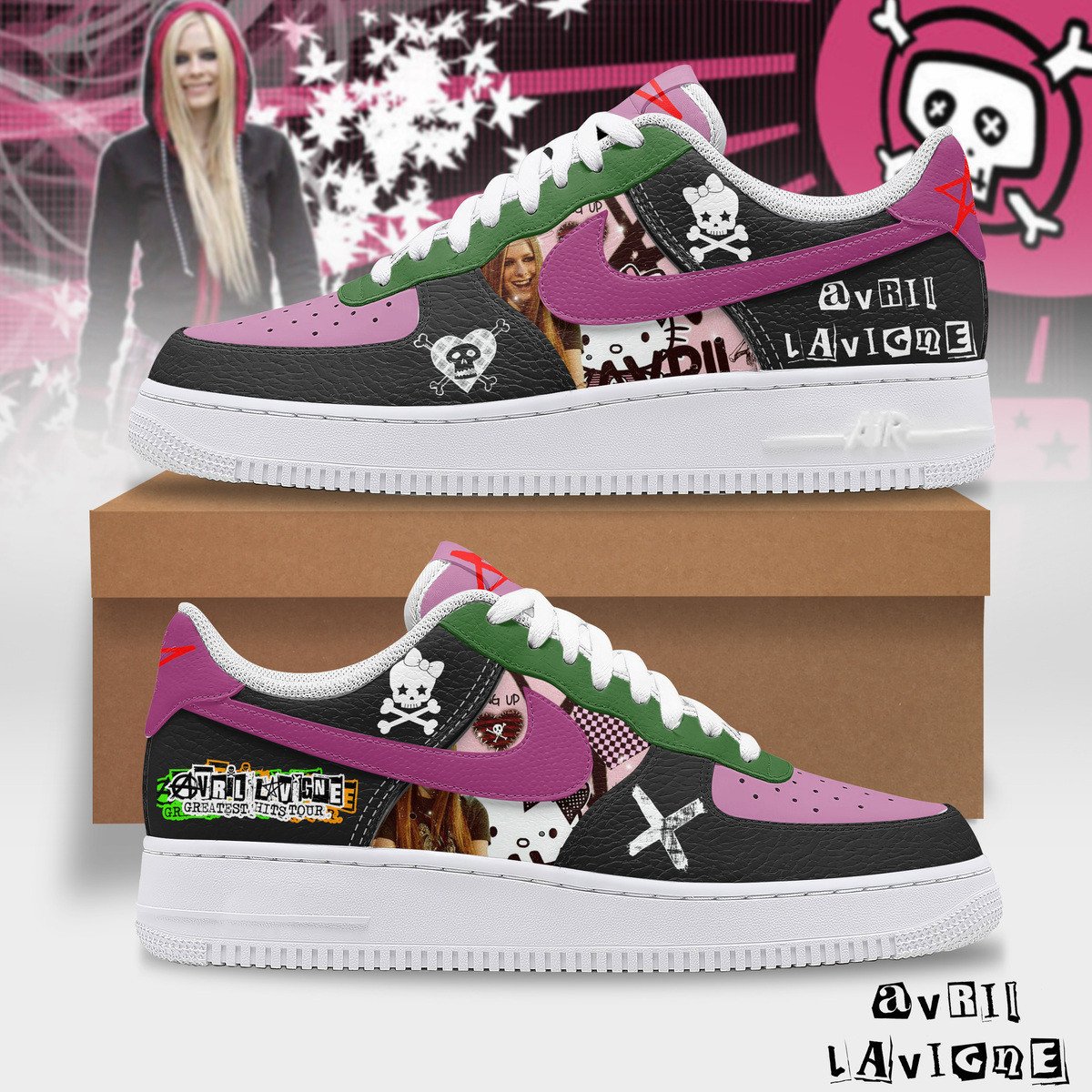 Premium Avril Lavigne AF1 Sneaker 106269