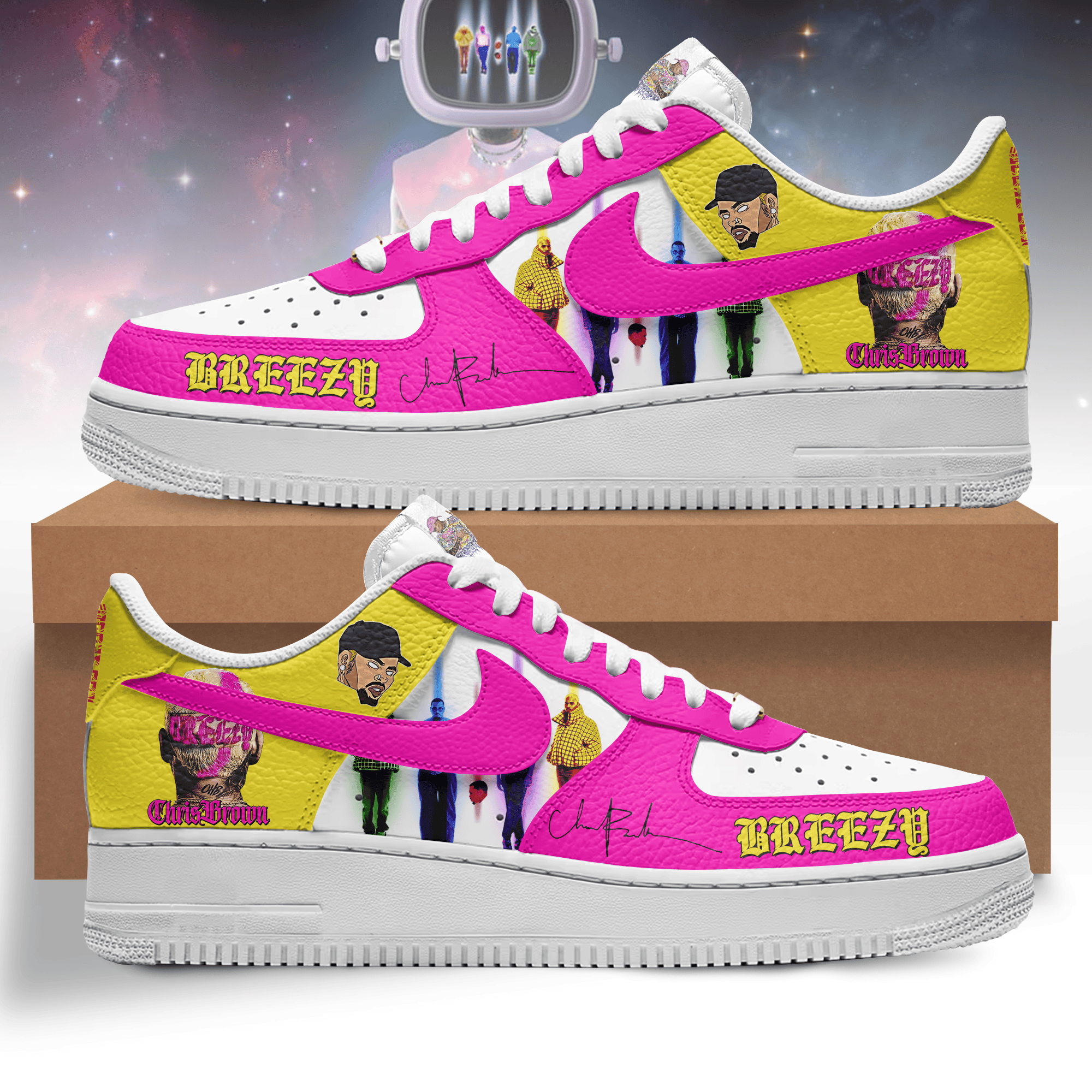 Premium Breezy Chris AF1 Sneaker 106289