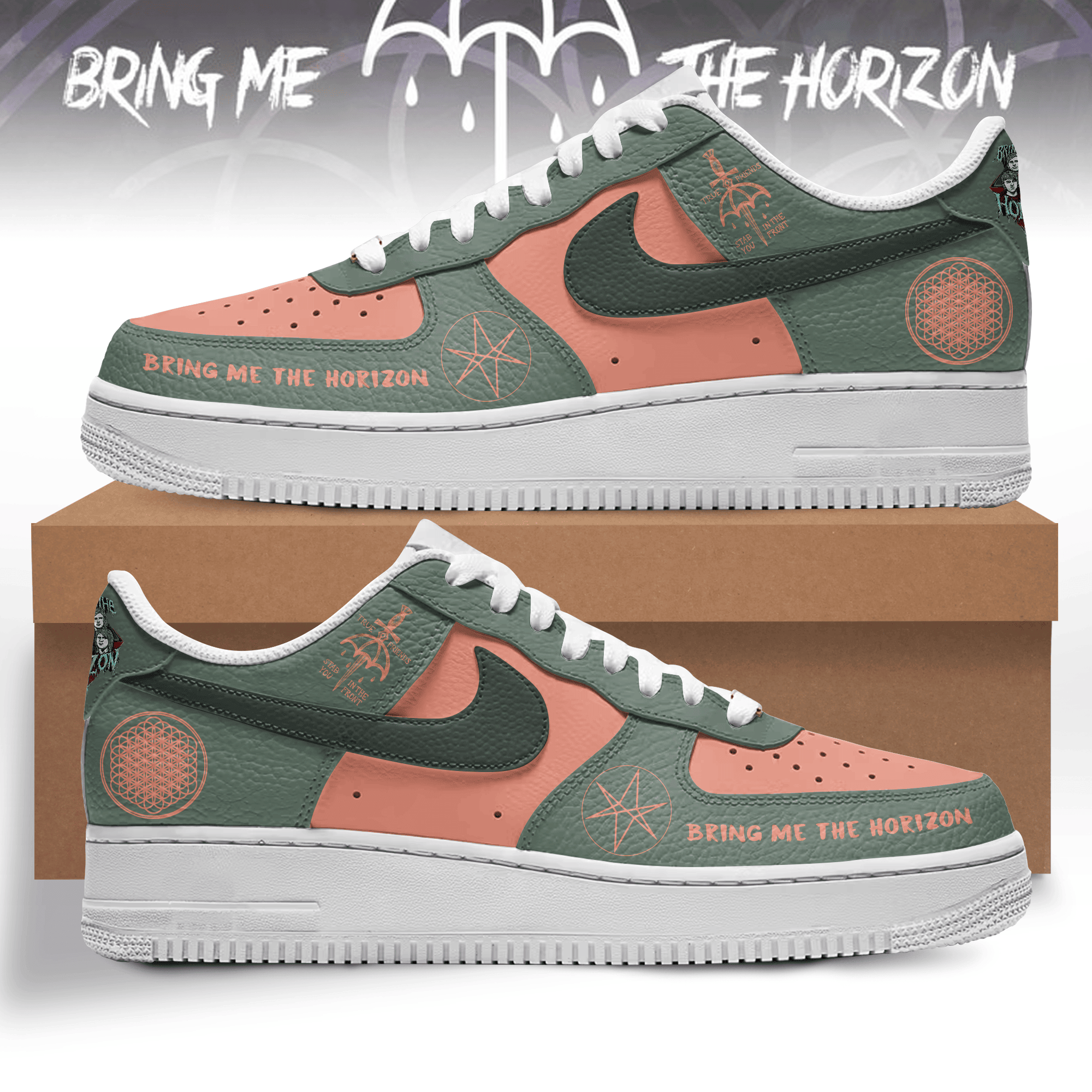 Premium Bring Me The Horizon AF1 Sneaker 106359