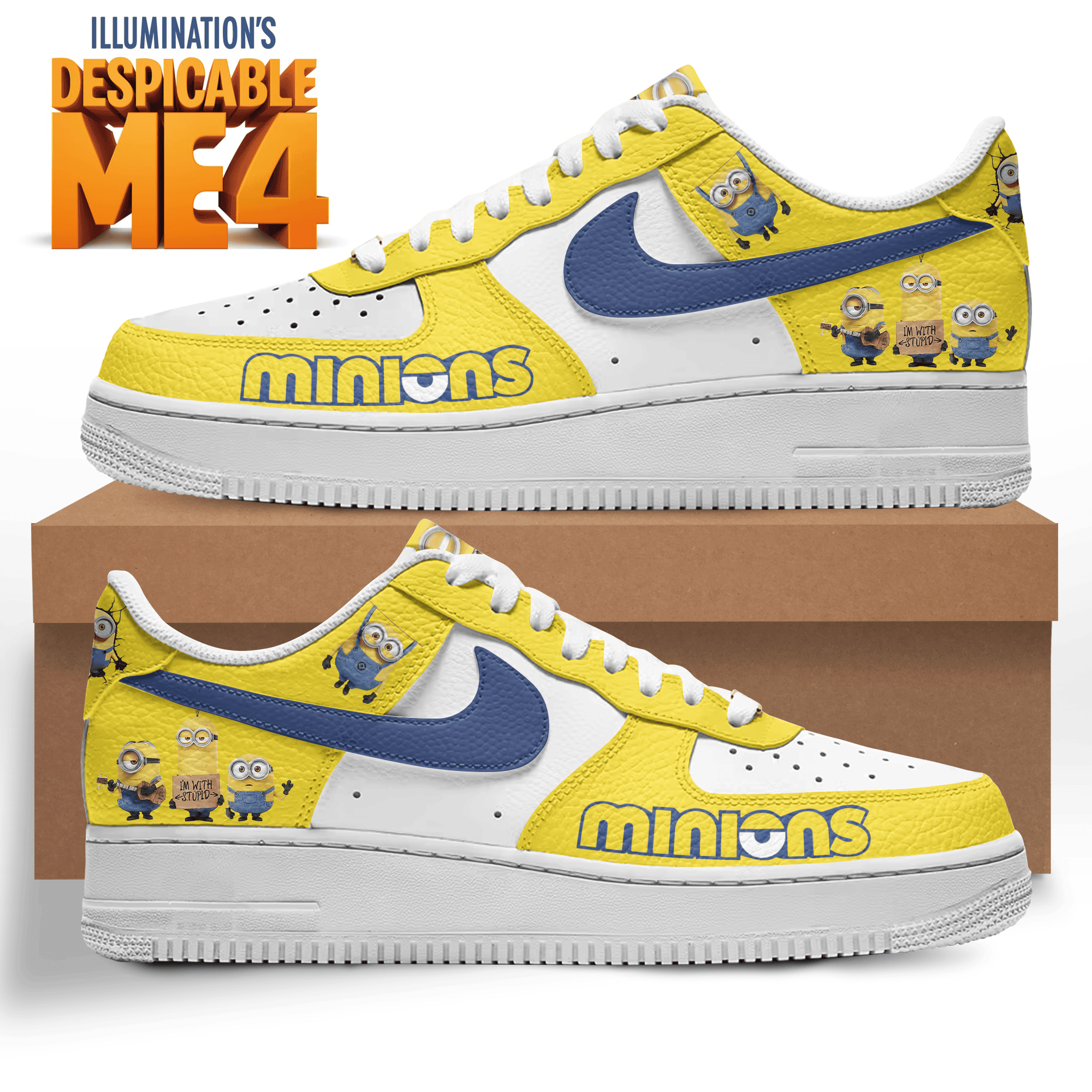 Premium Despicable Me Minions AF1 Sneaker 106357