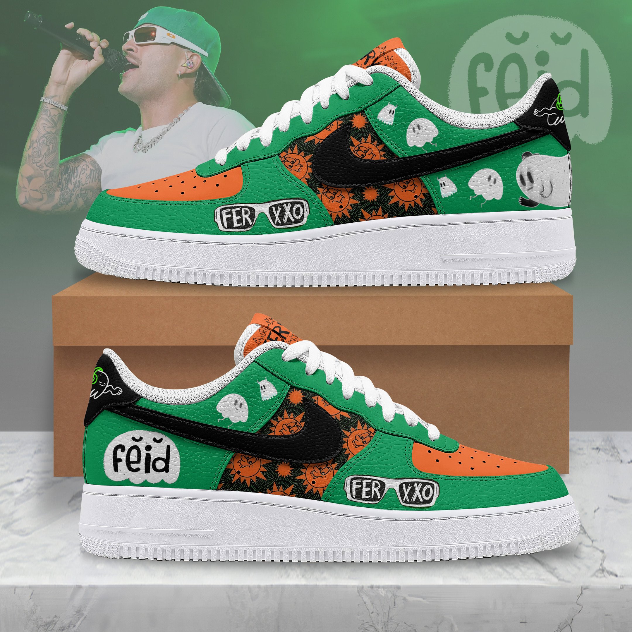 Premium Feid Ferxxo AF1 Sneaker 106274