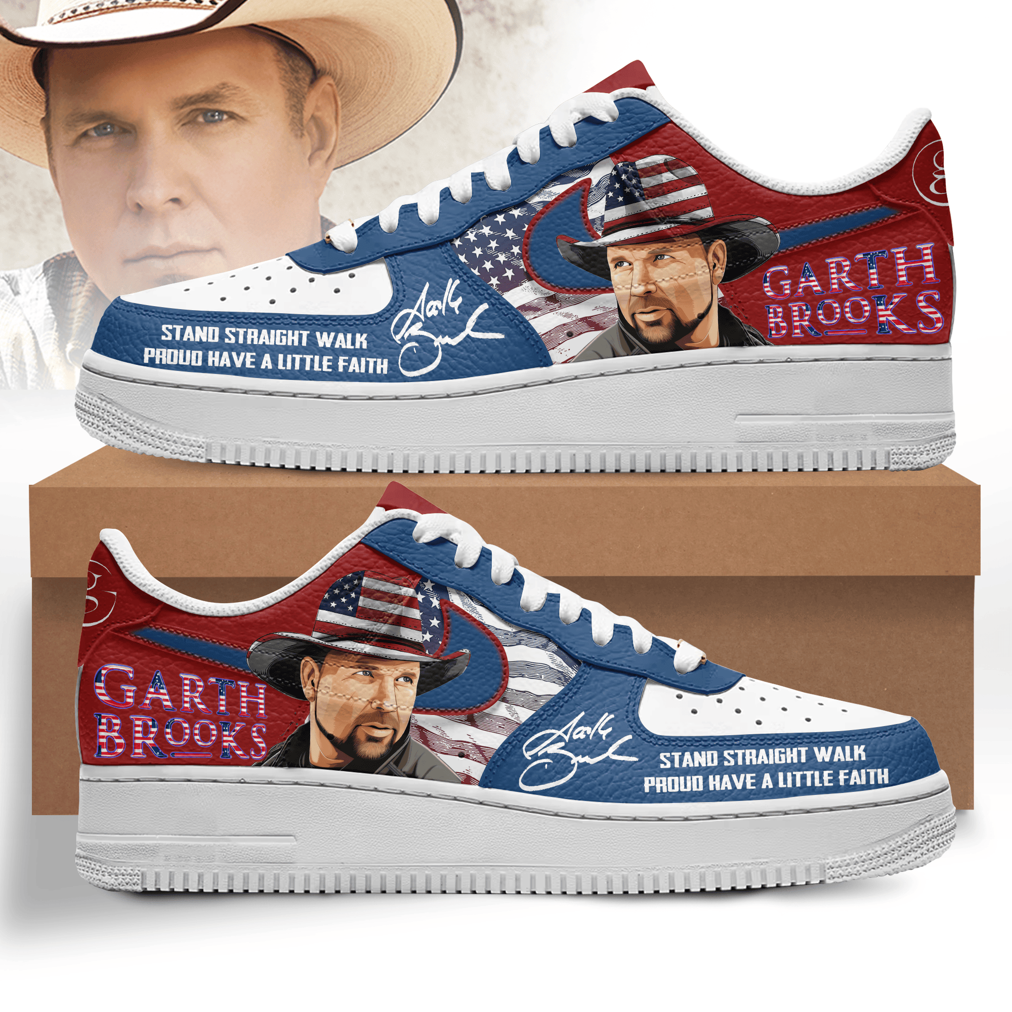Premium Garth Brooks AF1 Sneaker 106281