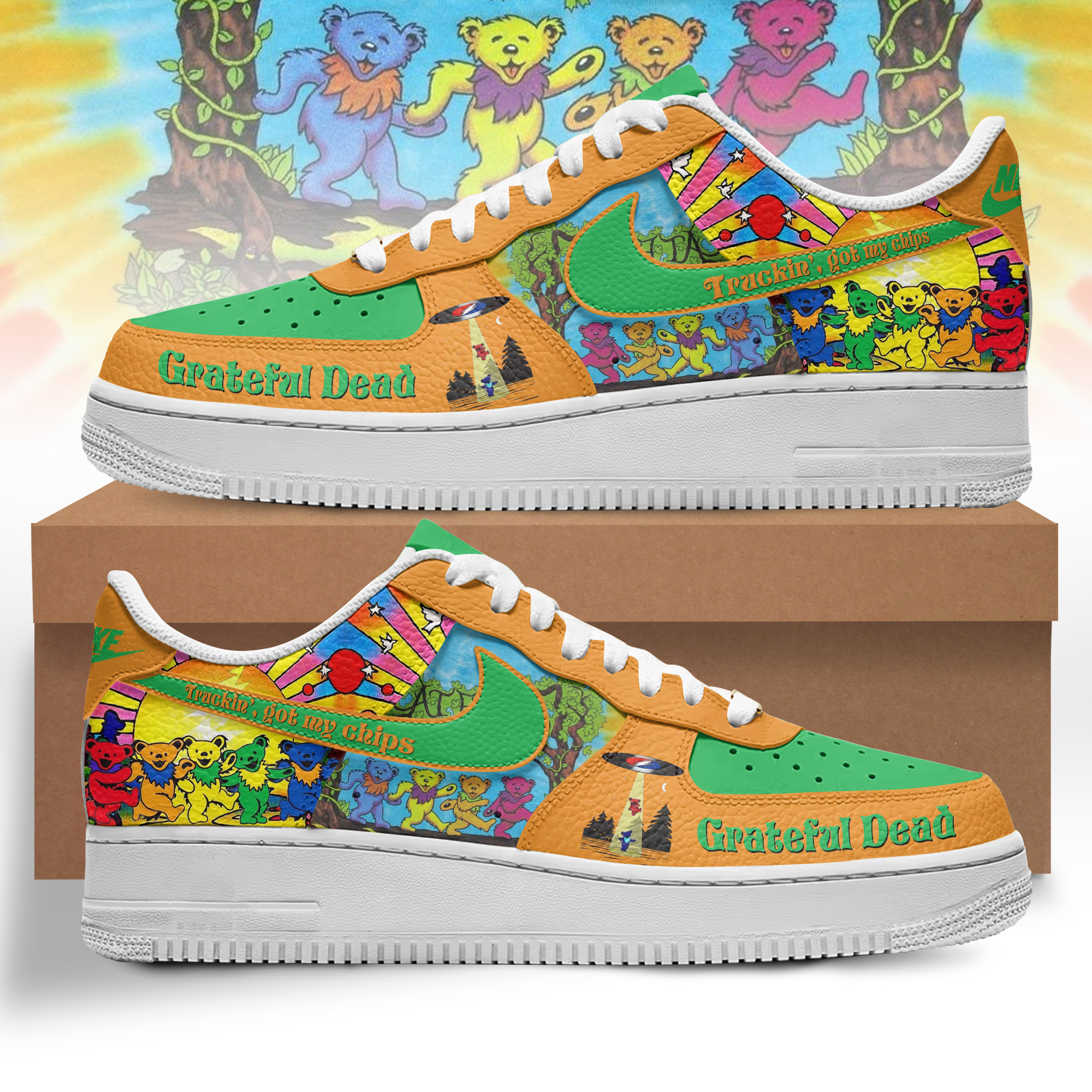 Premium Grateful Dead AF1 Sneaker 106307