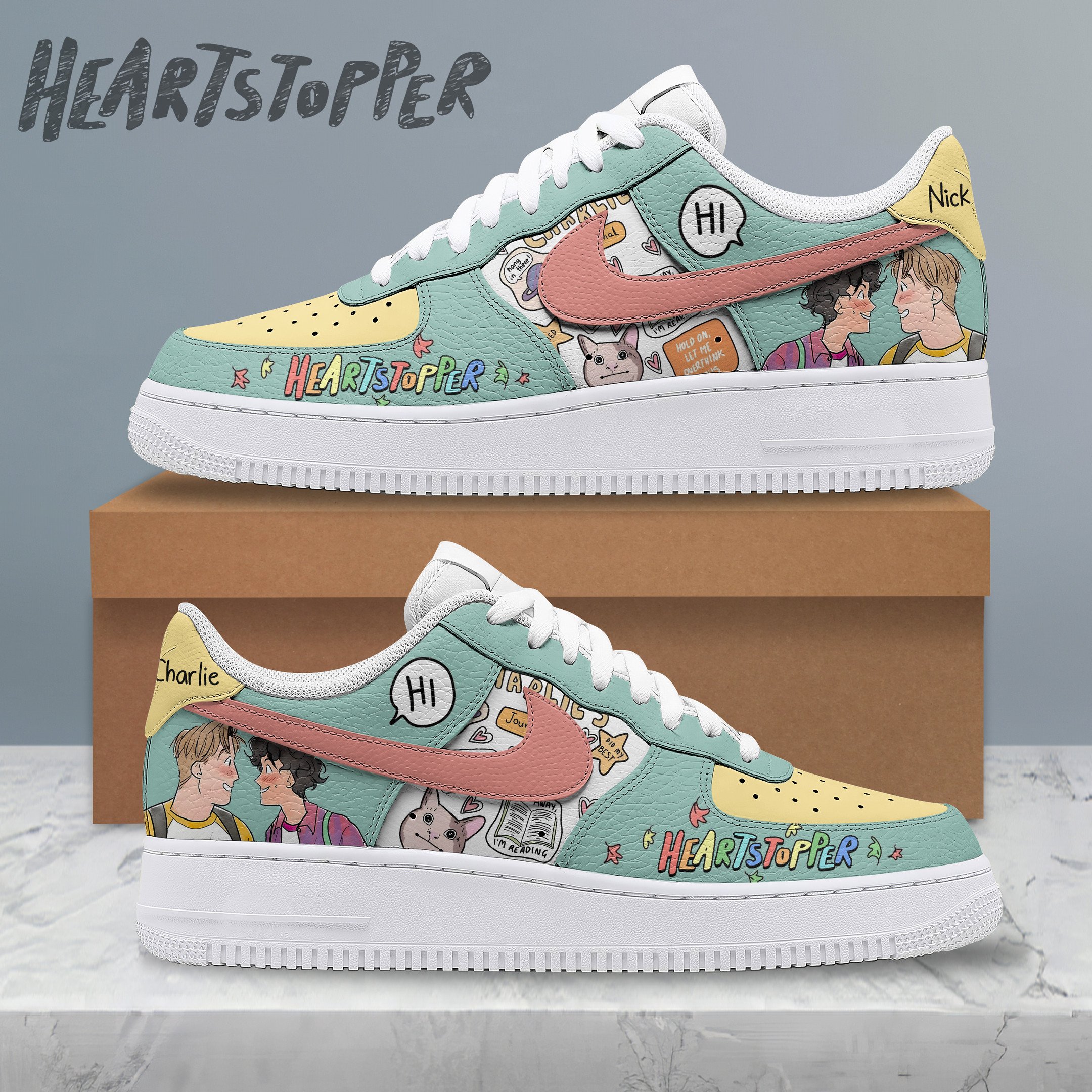 Premium Heartstopper AF1 Sneaker 106323