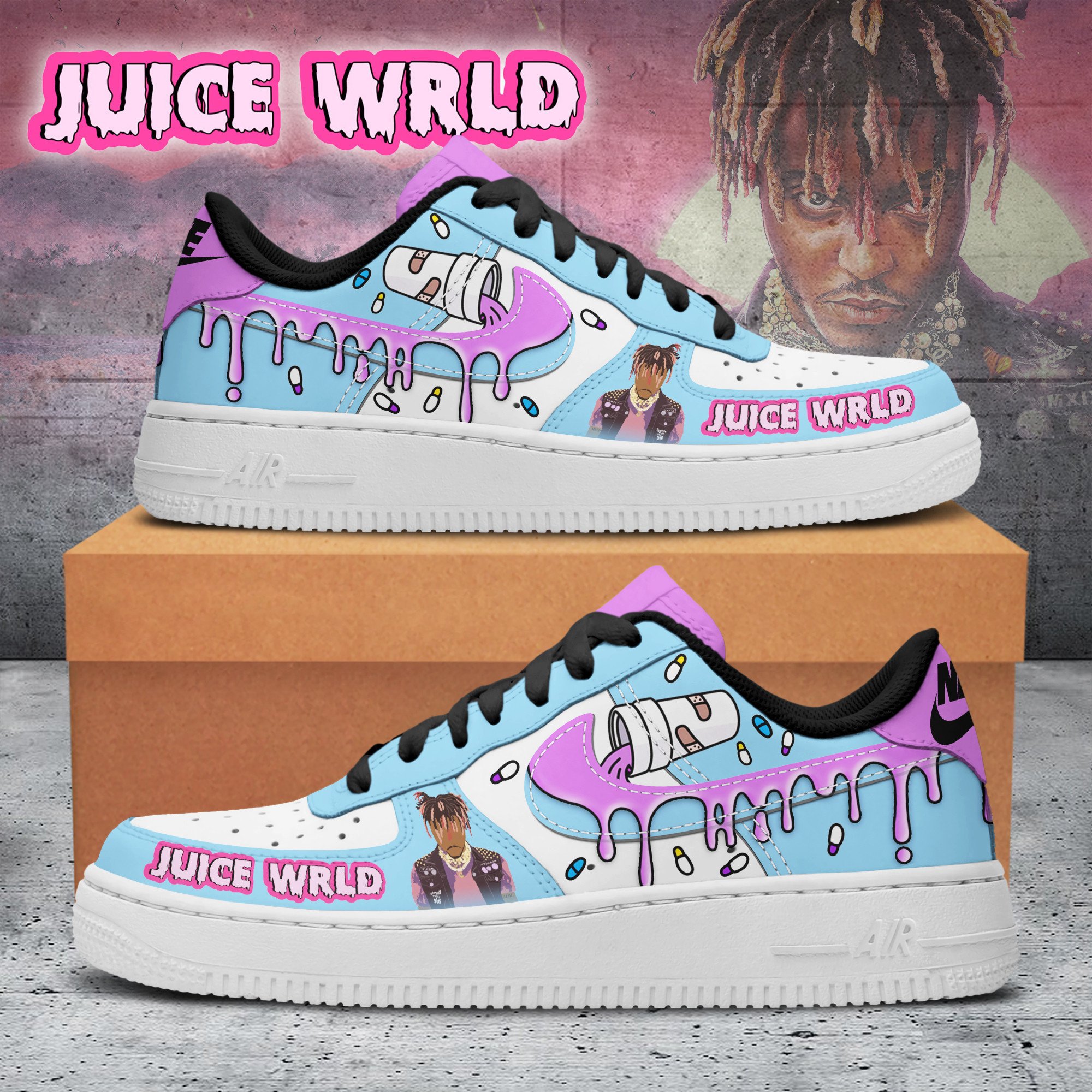 Premium Juice Wrld AF1 Sneaker 106364
