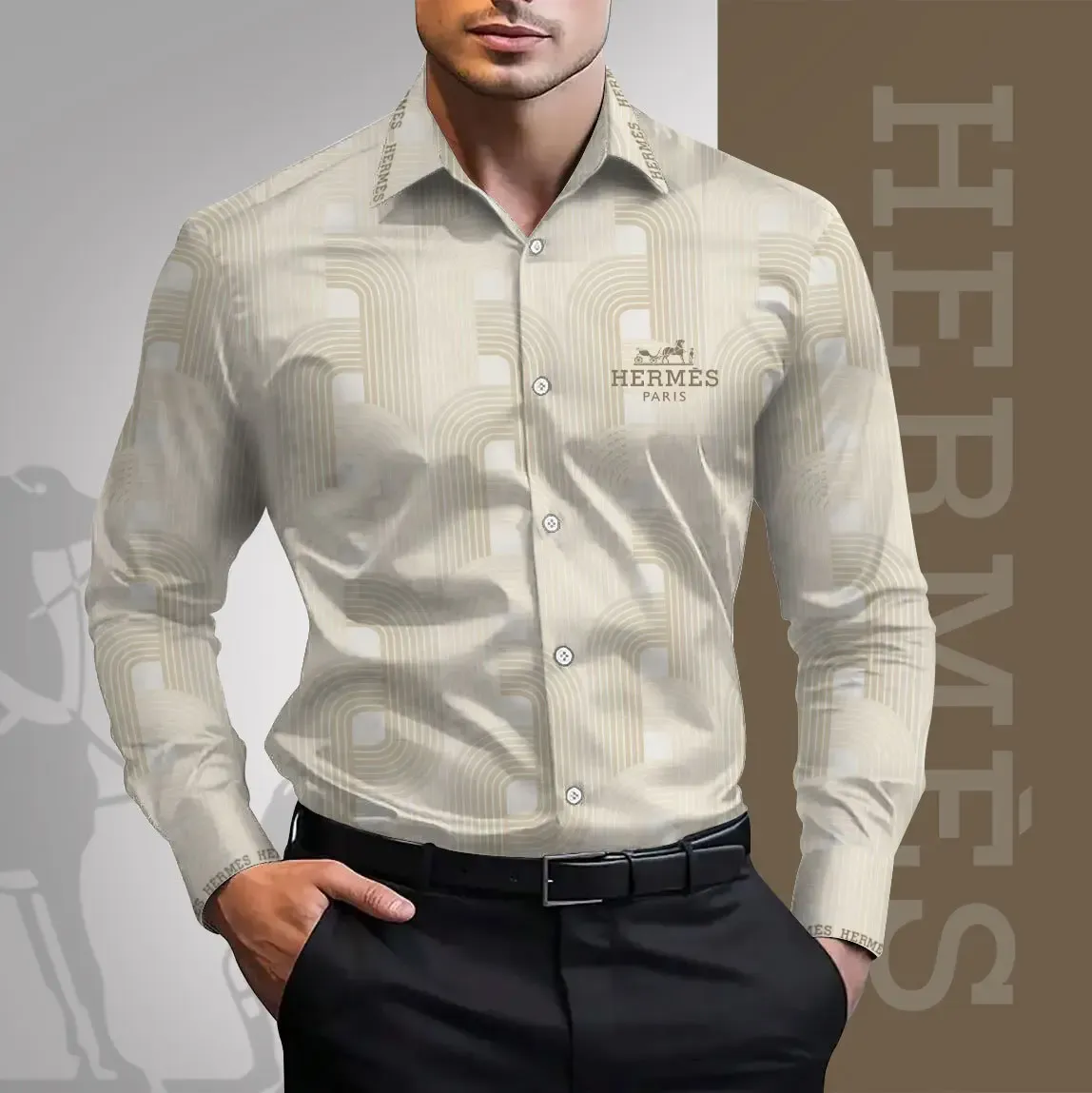 Premium Long Sleeve Button Shirt 2025 LUX-CCY-00006AVL4HDQ