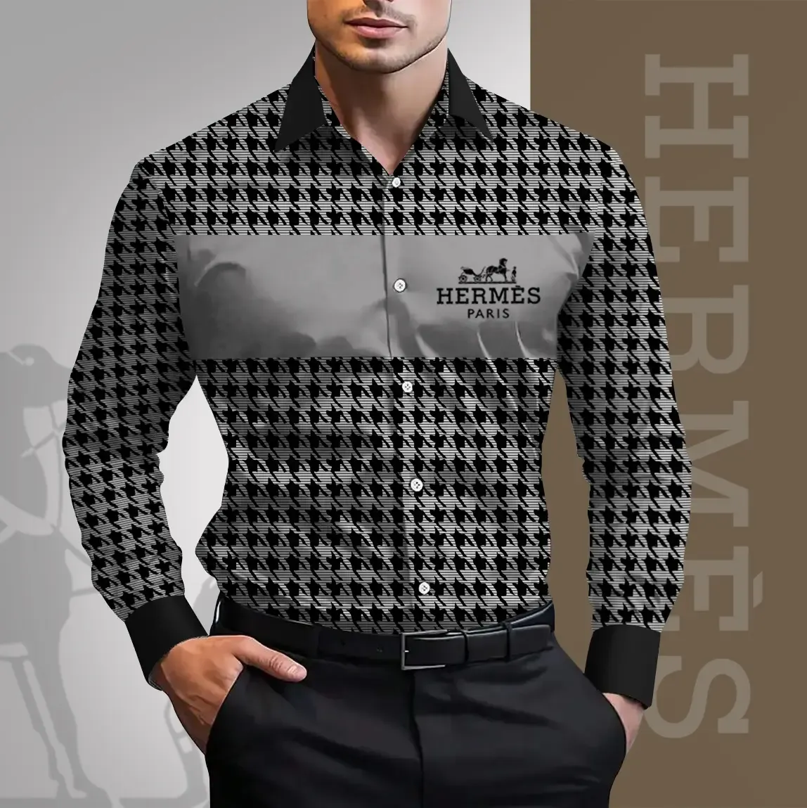 Premium Long Sleeve Button Shirt 2025 LUX-CCY-0000WHQGCVCA