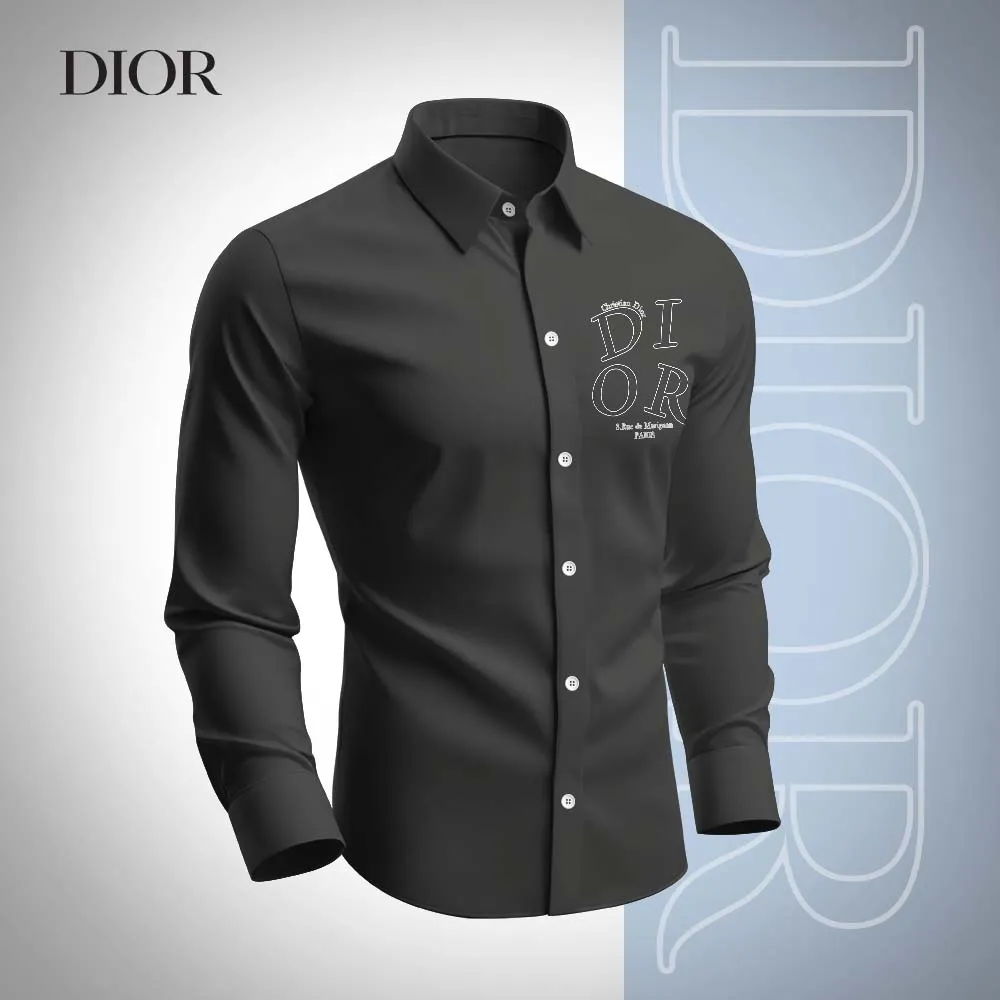 Premium Long Sleeve Button Shirt 2025 LUX-CCY-0243O1ETN
