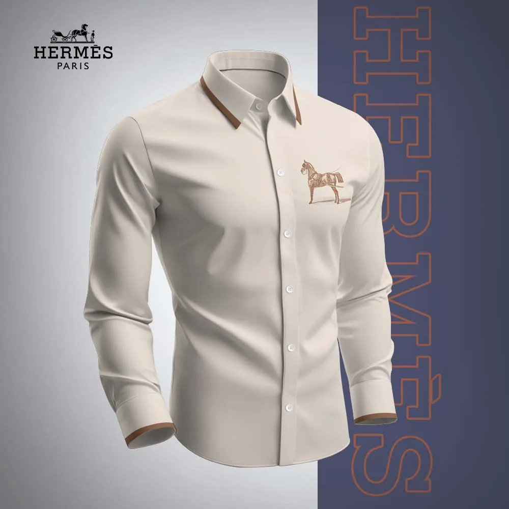 Premium Long Sleeve Button Shirt 2025 LUX-CCY-07EBRASUS