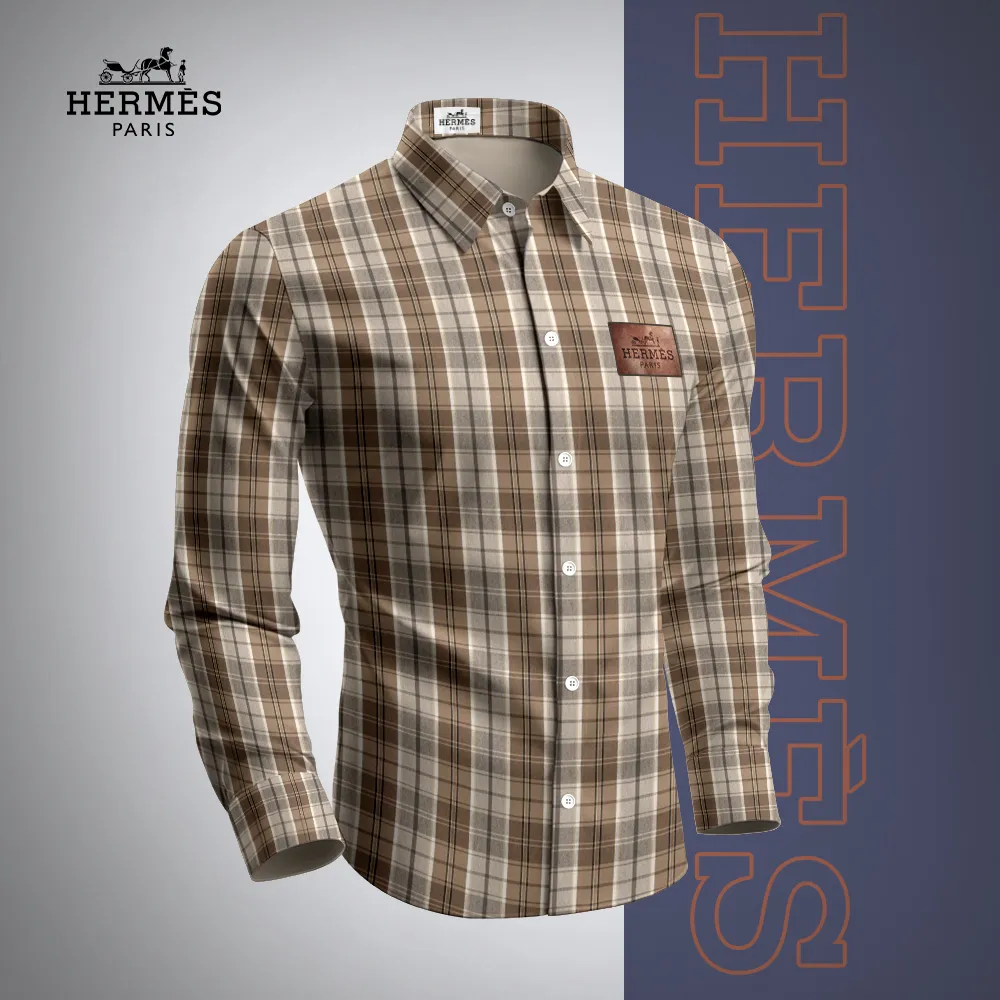 Premium Long Sleeve Button Shirt 2025 LUX-CCY-0ICHNXAAL