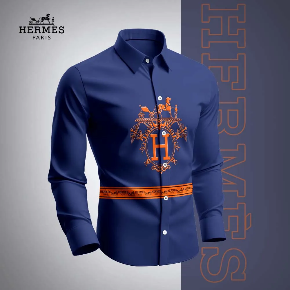 Premium Long Sleeve Button Shirt 2025 LUX-CCY-0MFLRWII0