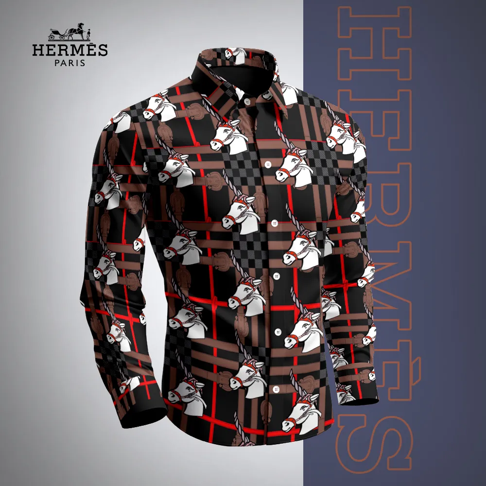 Premium Long Sleeve Button Shirt 2025 LUX-CCY-0NWCUYV3N
