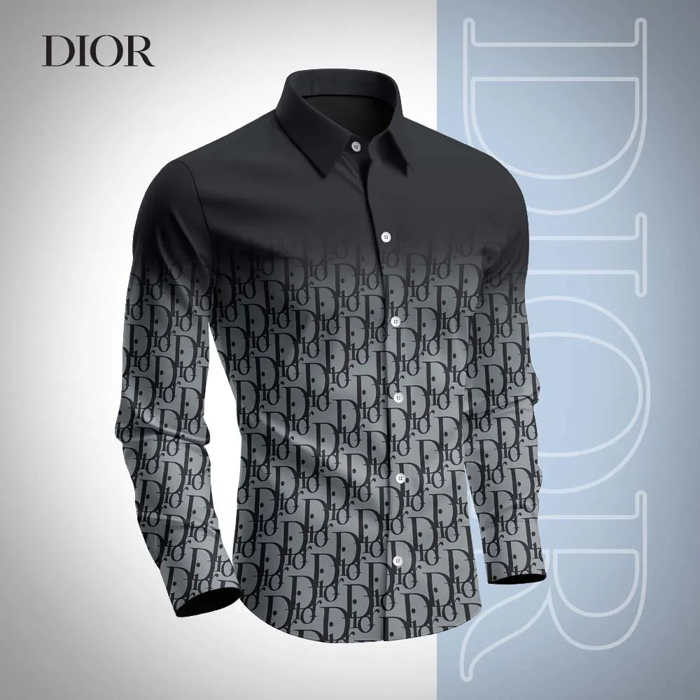 Premium Long Sleeve Button Shirt 2025 LUX-CCY-0O175C19G